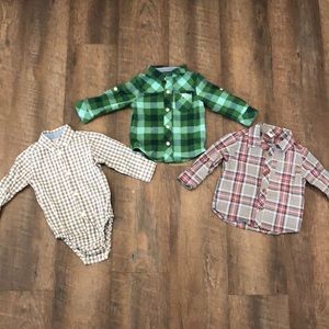 Button Down Shirts - Set of Three - Multiple Sizes